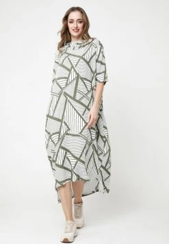 Nuovo di zecca β€οΈ Madam-T Donna ADELINARA - Vestito Lungo - Khaki Weiß π