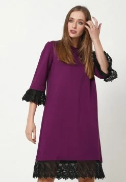 Acquistare 😉 Madam-T Donna MERIKANA - Vestito Estivo - Lila 😍