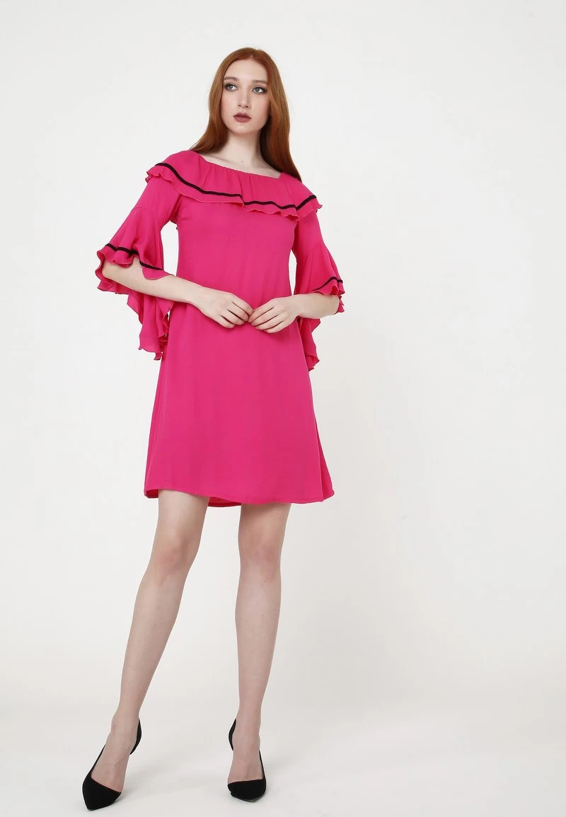 Miglior prezzo π€© Madam-T Donna SALLY - Vestito Estivo - Fuchsie β¨ - immagine 2