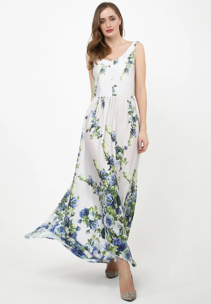 Miglior prezzo 𧨠Madam-T Donna Vestito Lungo - Hellgrau, Blau βοΈ