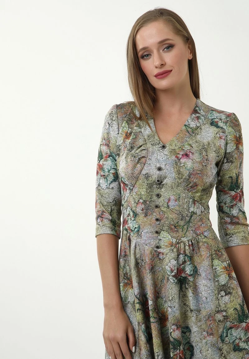 Promo π₯° Madam-T Donna DAISY - Vestito Estivo - Oliv/ Grau π - immagine 6