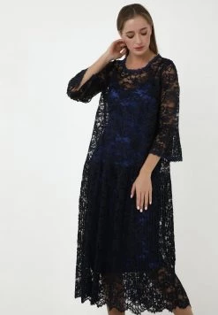 Promo 👍 Madam-T Donna NATELLA - Vestito Elegante - Blau 💯