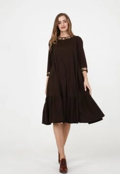 Acquistare 🧨 Madam-T Donna Vestito Estivo - Braun 🧨