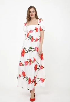 Miglior offerta π₯° Madam-T Donna AMORESSA - Vestito Lungo - Weiß Koralle π