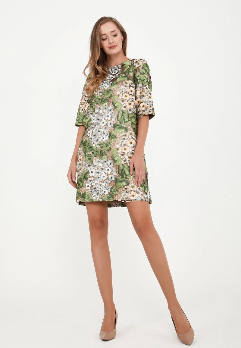 Presa 𧨠Madam-T Donna MILANA - Vestito Estivo - Grün, Orange π - immagine 2