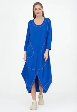 Miglior prezzo 👏 Madam-T Donna LIKA - Vestito Estivo - Indigo ❤️