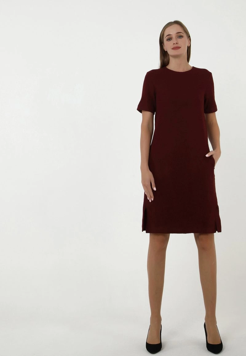 I primi 10 π Madam-T Donna MALU - Vestito Di Maglina - Weinrot π