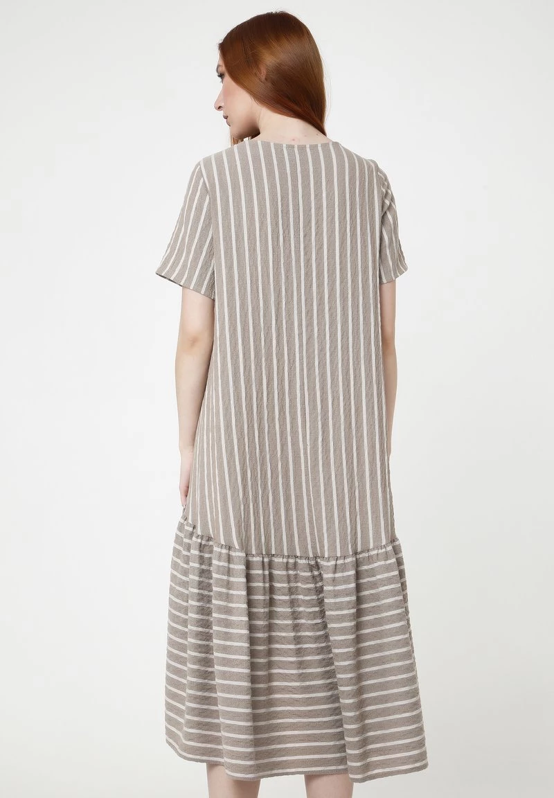 Migliore vendita π₯° Madam-T Donna EVA - Vestito Estivo - Hellbraun βοΈ - immagine 3