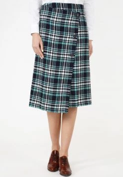 Presa 🔔 Madam-T Donna VIVIANA - Gonna A Portafoglio - Blau Meereswelle 🥰