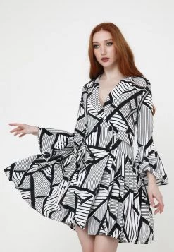 Vendita all'ingrosso 😀 Madam-T Donna TEODORA - Abito A Camicia - Schwarz 🎉