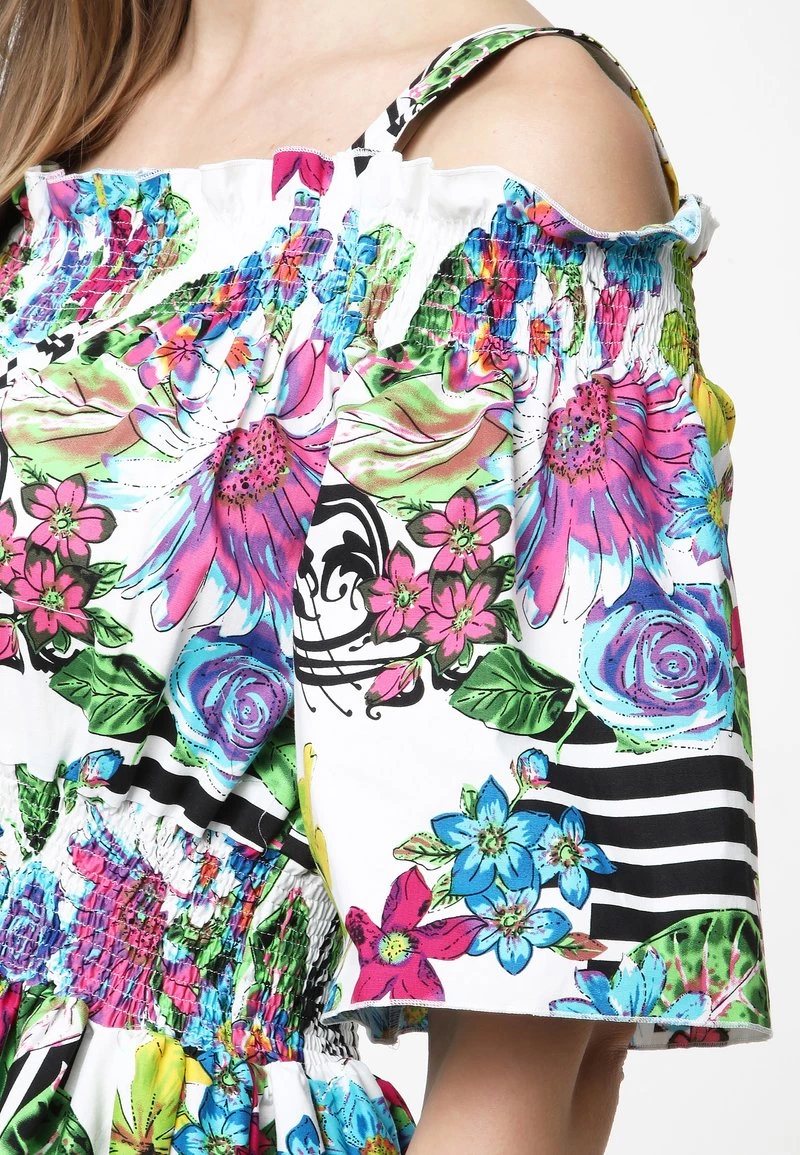 Vendita all'ingrosso π€© Madam-T Donna FERANA - Vestito Estivo - Weiß, Hellblau π― - immagine 6