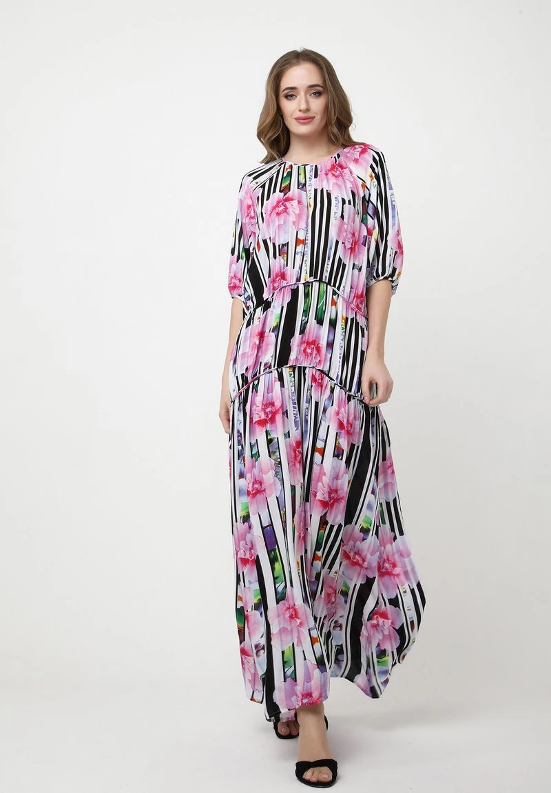 Le migliori recensioni di π€© Madam-T Donna GRETELE - Vestito Lungo - Weiß Rosa π - immagine 2