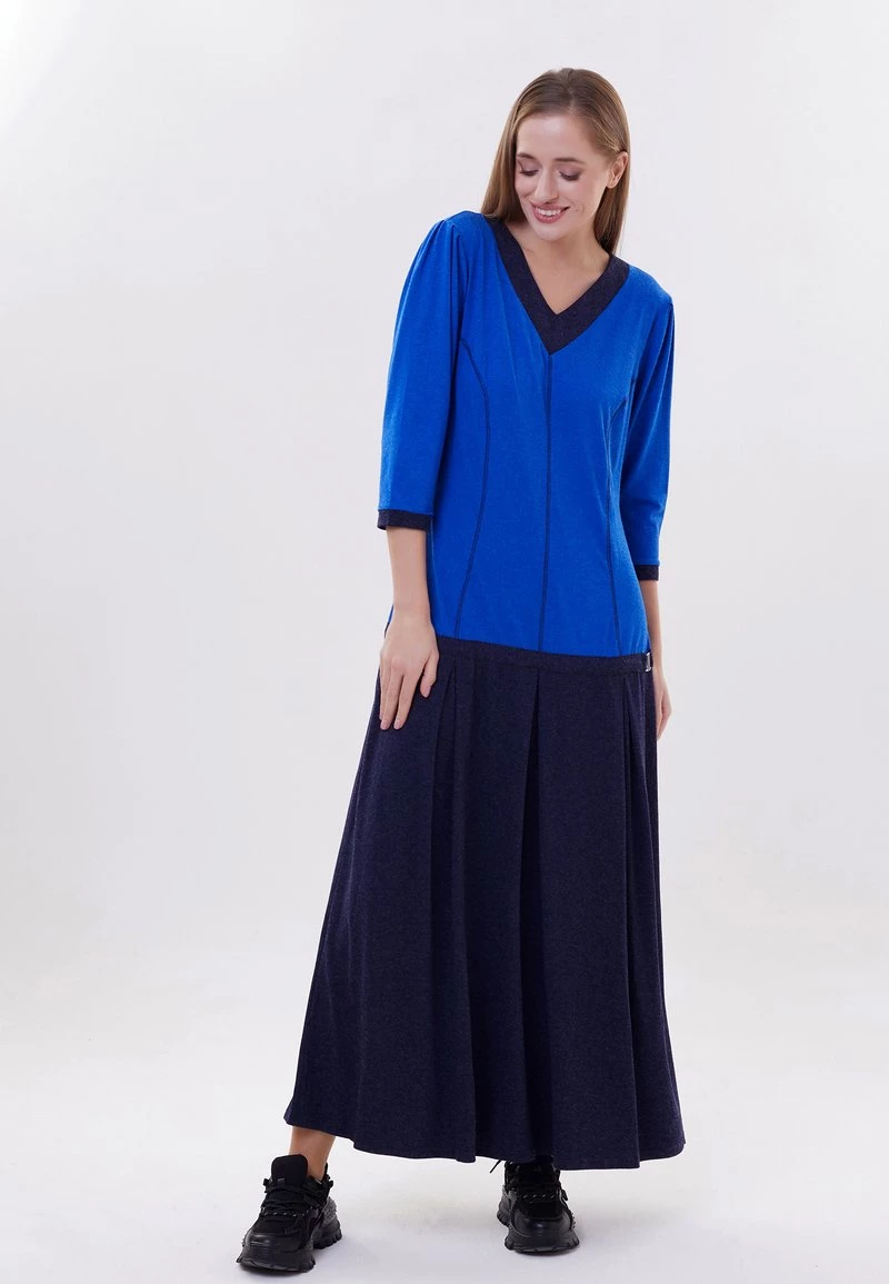 Acquistare π Madam-T Donna VARZINA - Vestito Lungo - Indigo π - immagine 4