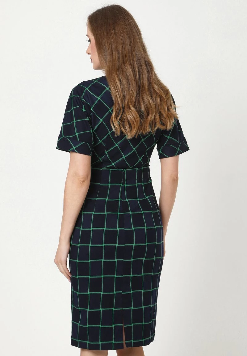 Vendita all'ingrosso 𧨠Madam-T Donna ALTEA - Vestito Di Maglina - Blau Grün π€© - immagine 3