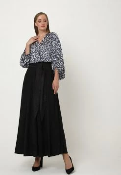 Sconto 🎉 Madam-T Donna RITA - Gonna A Pieghe - Schwarz 🎁