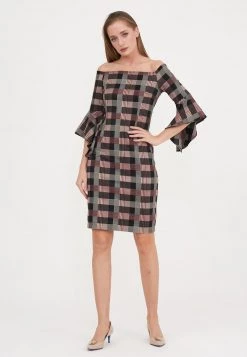 Buono π Madam-T Donna SABINA - Tubino - Bla Askk / Beige βοΈ