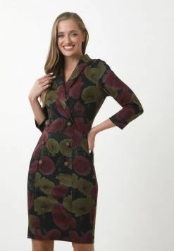 Vendita lampo π Madam-T Donna KONTATA - Tubino - Schwarz/weinrot π