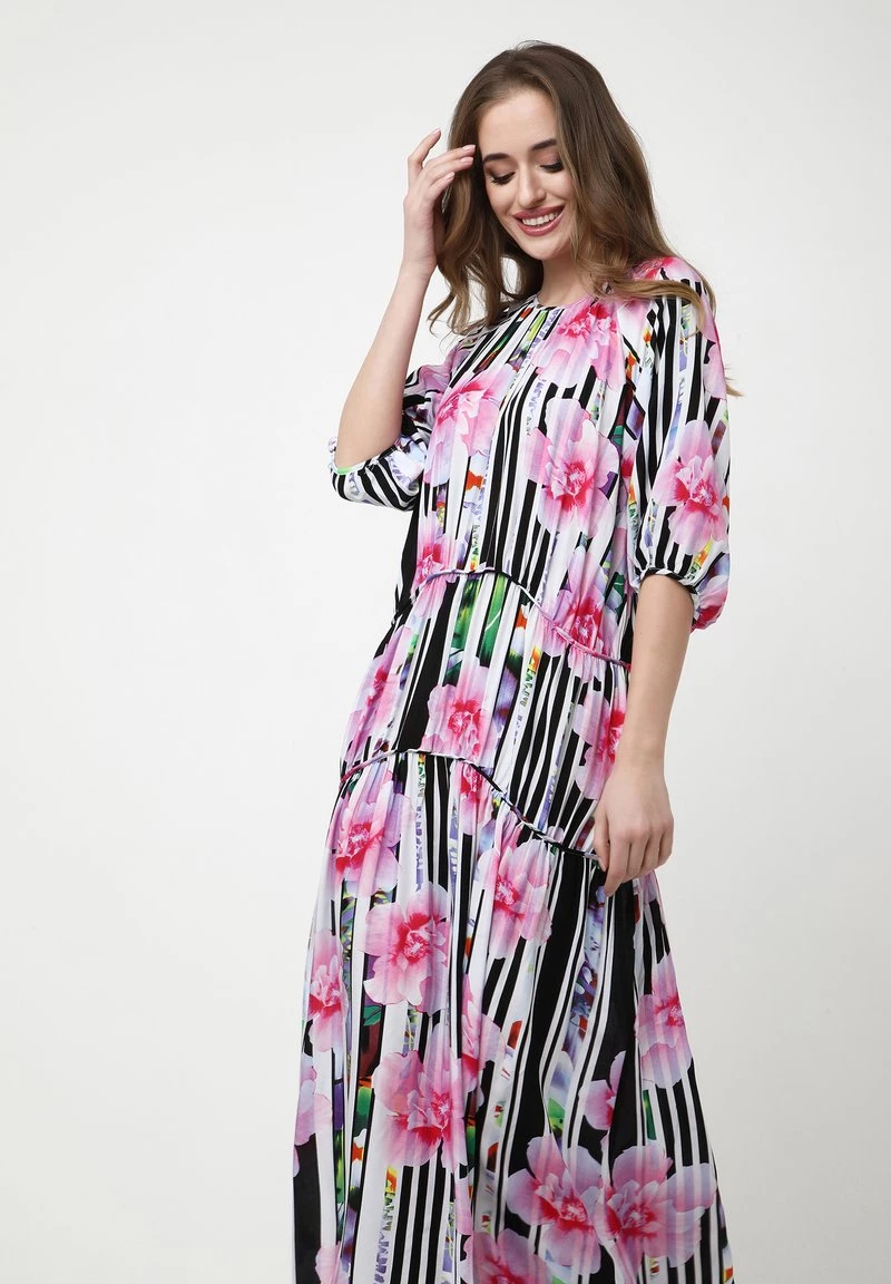 Le migliori recensioni di π€© Madam-T Donna GRETELE - Vestito Lungo - Weiß Rosa π - immagine 6