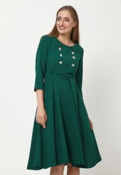 Vendita lampo π Madam-T Donna Vestito Estivo - Grün π―