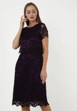 A buon mercato π₯° Madam-T Donna ESPERA - Vestito Elegante - Purple/black π€©