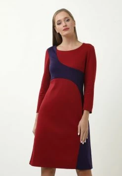 Nuovo 🥰 Madam-T Donna OVARA - Vestito Estivo - Flieder, Weinrot 🤩