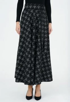 Presa 🧨 Madam-T Donna GIZA - Pantaloni - Black/ Khaki 🔔