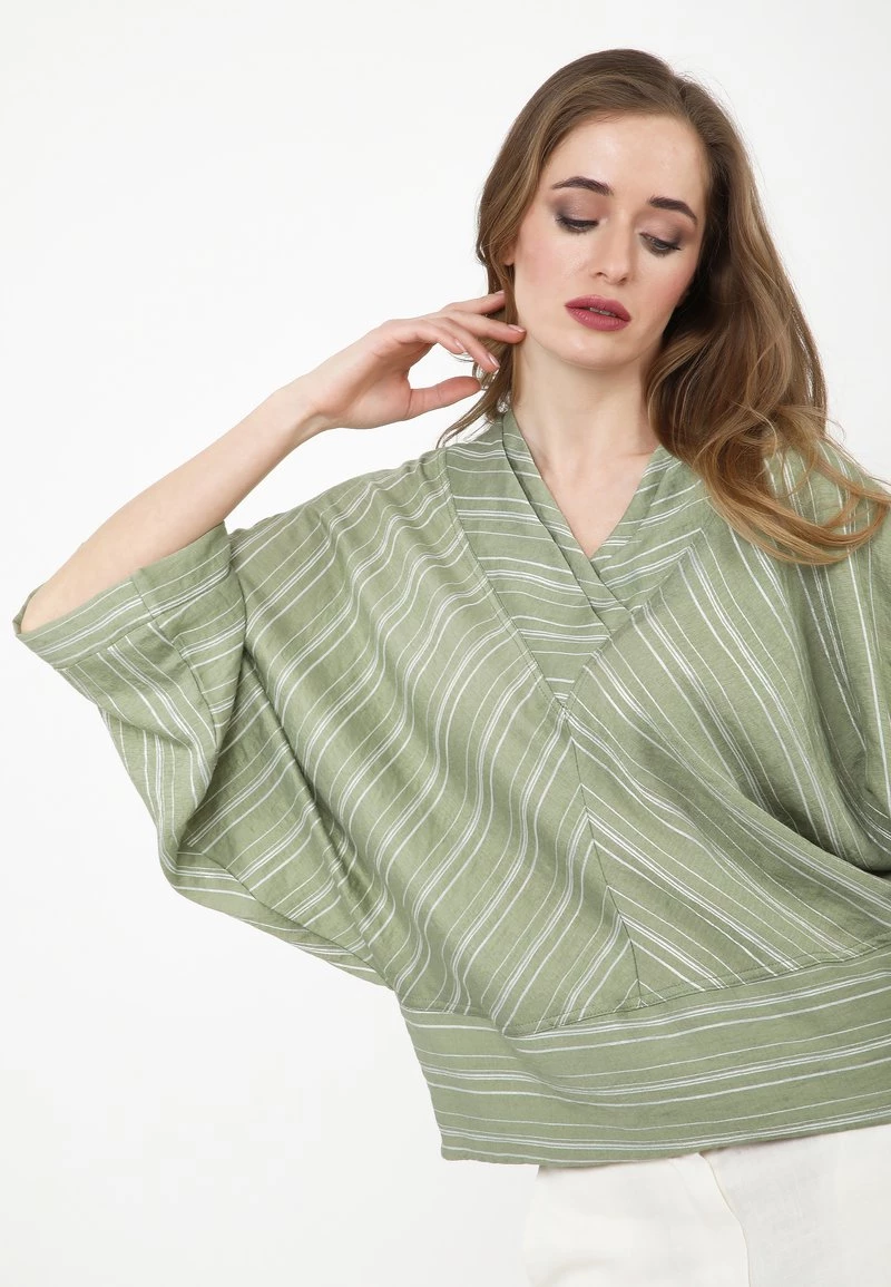 A buon mercato 𧨠Madam-T Donna LORETTA - Camicetta - Khaki, White π - immagine 6