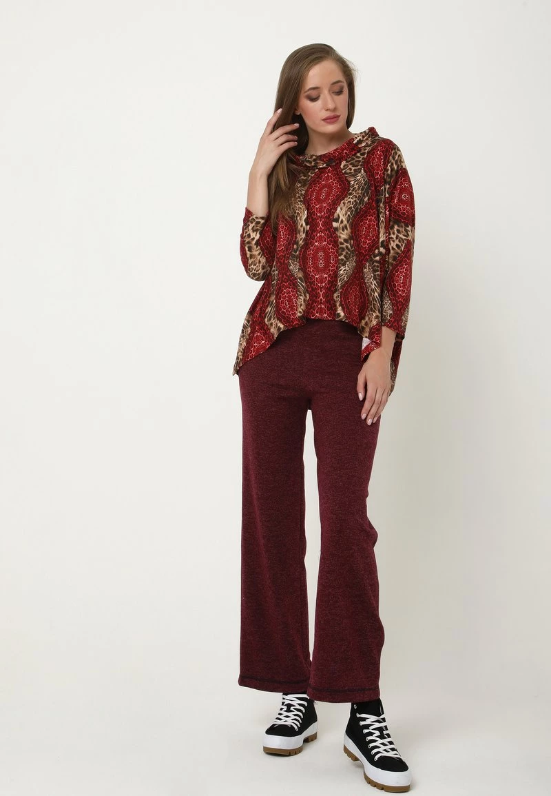 Sconto β Madam-T Donna Pantaloni - Weinrot βοΈ - immagine 2