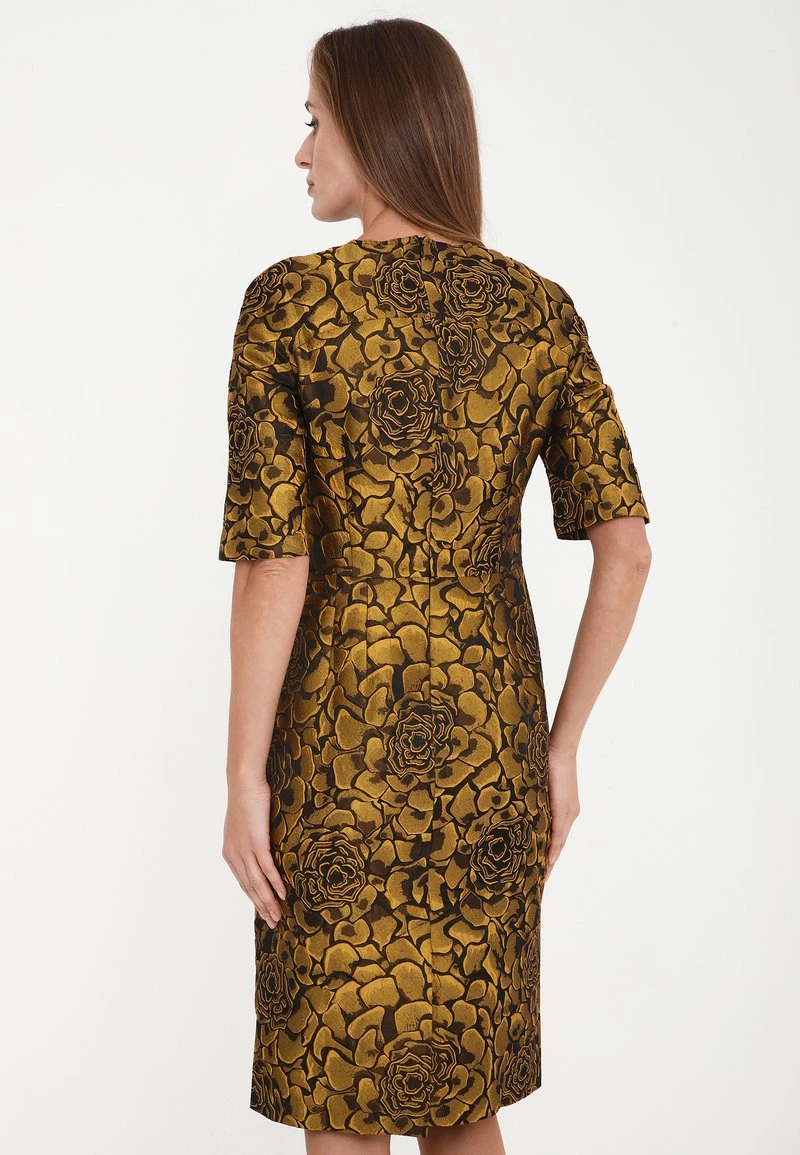 Nuovo di zecca π Madam-T Donna NOELLA - Vestito Estivo - Schwarz/senf π - immagine 3