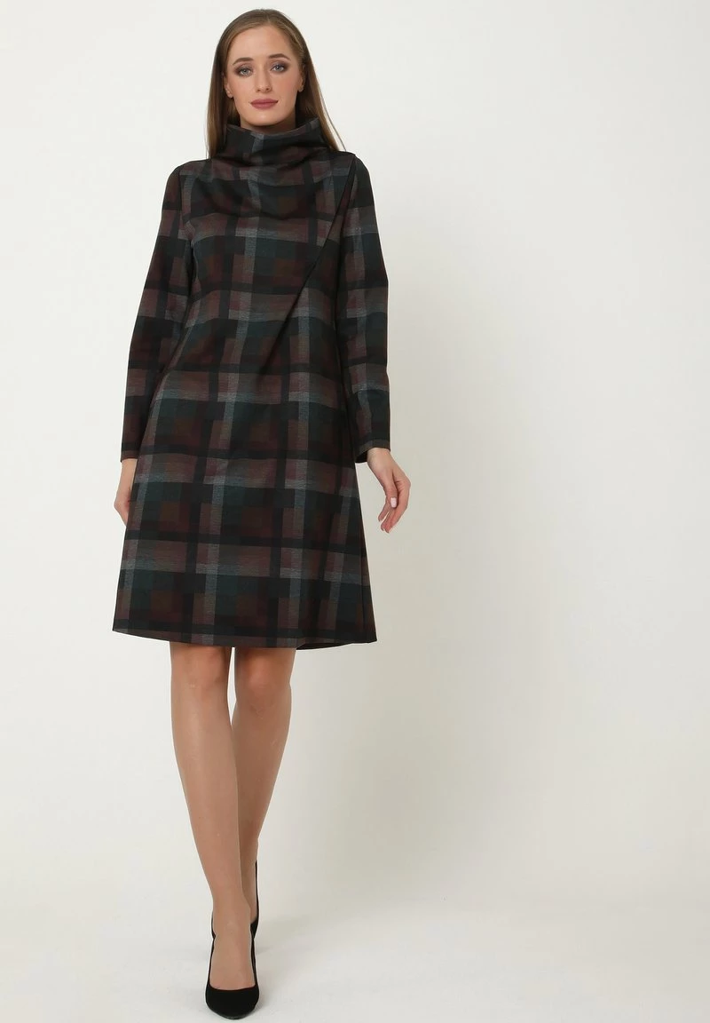 Presa π Madam-T Donna ALLTAGSKLEID LEELINA - Vestito Estivo - Grün, Braun π - immagine 2