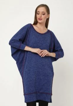 A buon mercato 🛒 Madam-T Donna Vestito Estivo - Indigo 🥰