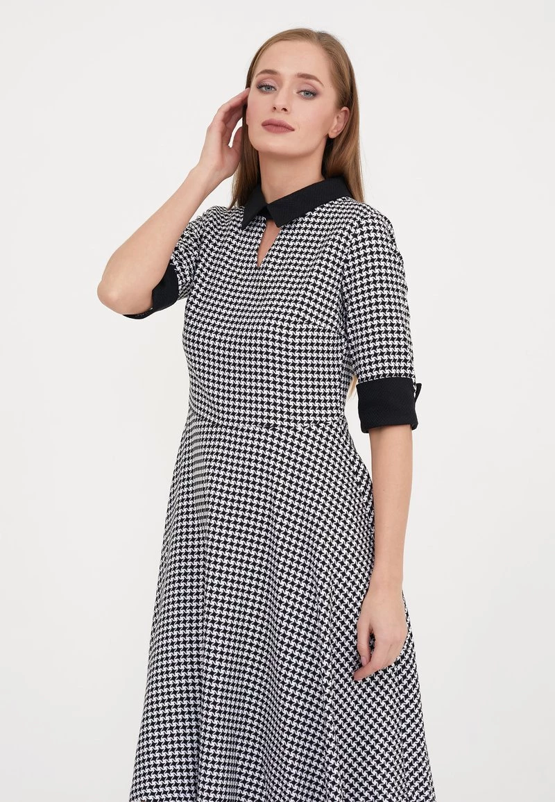 Presa π Madam-T Donna LUFINA - Vestito Estivo - White/black 𧨠- immagine 6