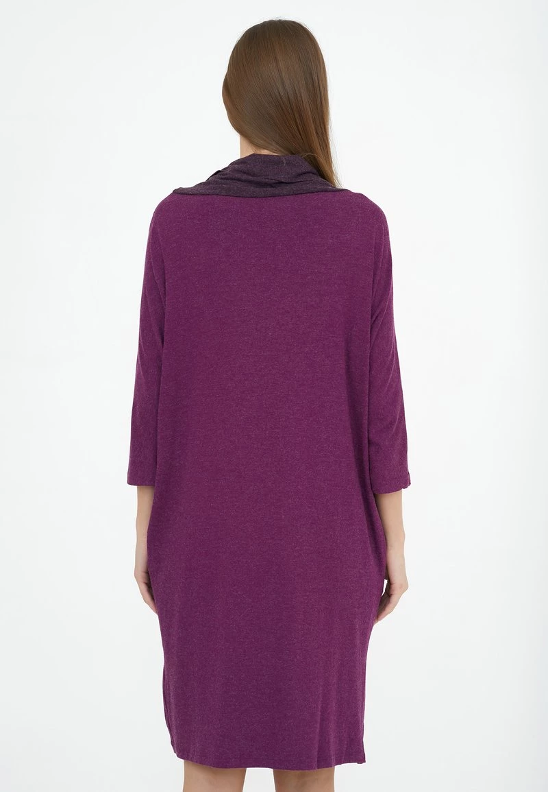 Nuovo di zecca π Madam-T Donna KASHIRA - Abito In Maglia - Pflaume π₯ - immagine 3