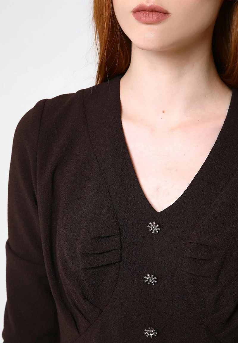 Le migliori recensioni di π Madam-T Donna DAISY - Vestito Estivo - Braun π - immagine 6