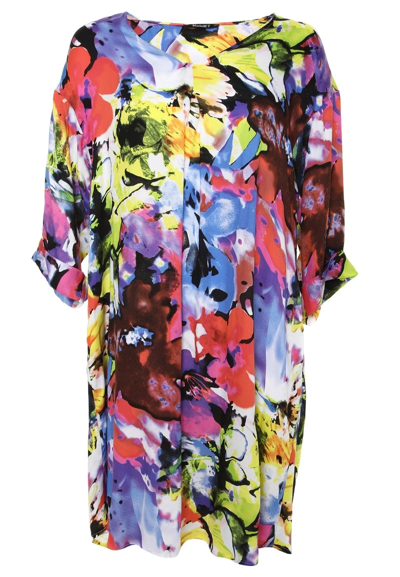 Miglior offerta π Madam-T Donna AMPERO - Vestito Estivo - Lila Hellgrün π - immagine 8