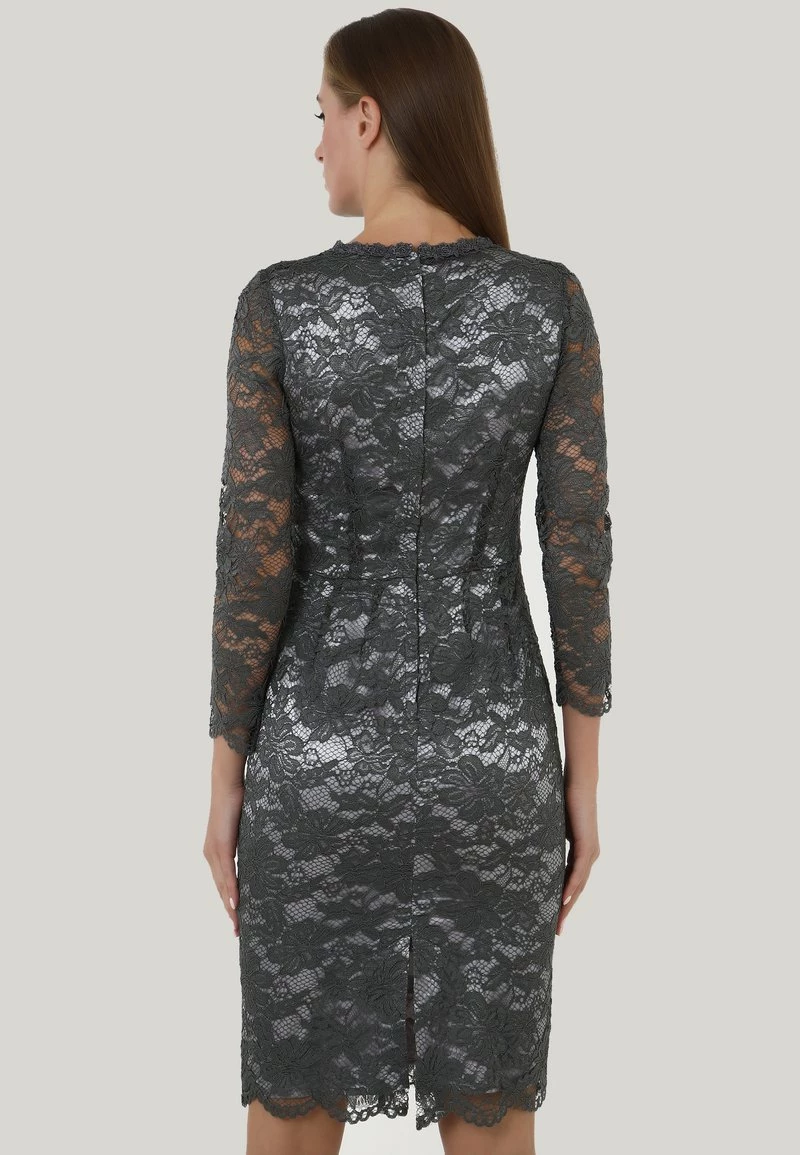 Buono π Madam-T Donna TROPICANA - Vestito Elegante - Grau π - immagine 3