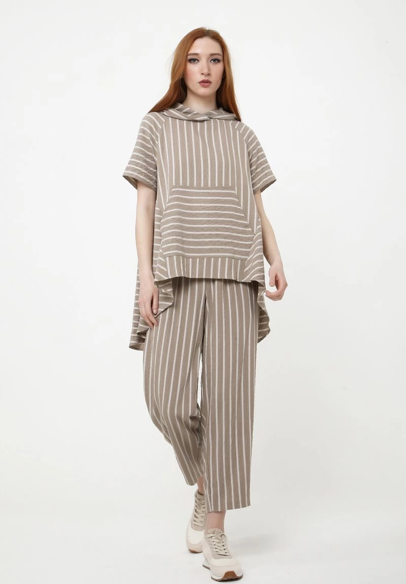 Promo π― Madam-T Donna CRETA - Pantaloni - Hellbraun π€© - immagine 2