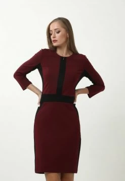 Sconto 🛒 Madam-T Donna LESTA - Tubino - Weinrot/schwarz 👍