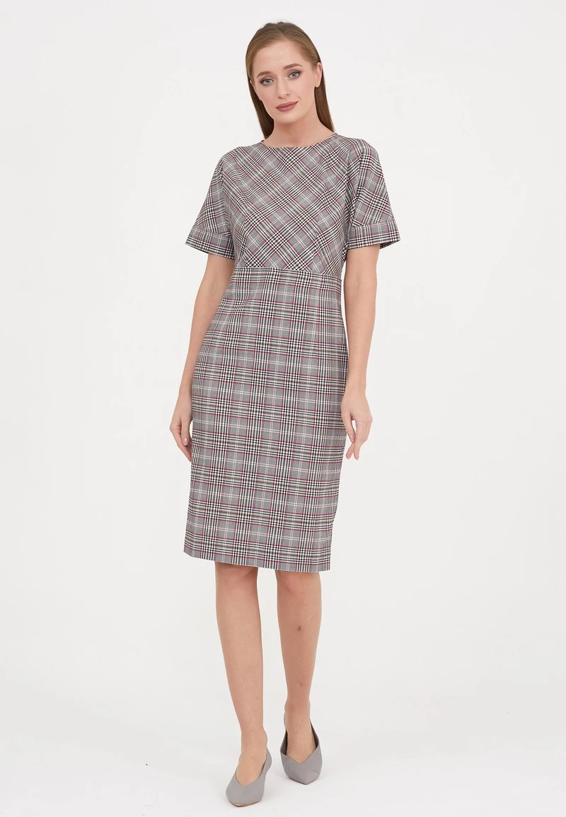 Miglior prezzo 𧨠Madam-T Donna ALTEA - Tubino - Grünes Leder/ Burgund. π - immagine 2