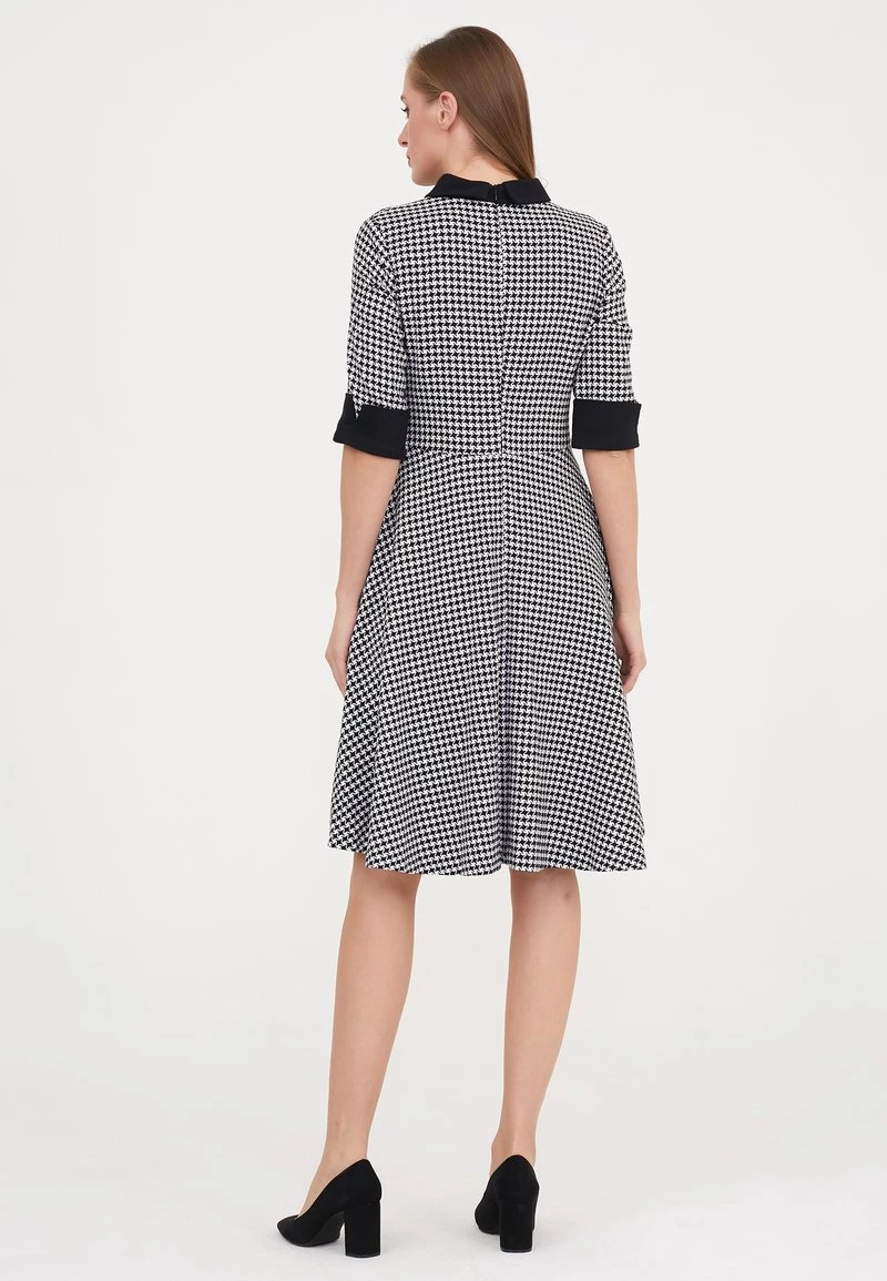 Presa π Madam-T Donna LUFINA - Vestito Estivo - White/black 𧨠- immagine 3