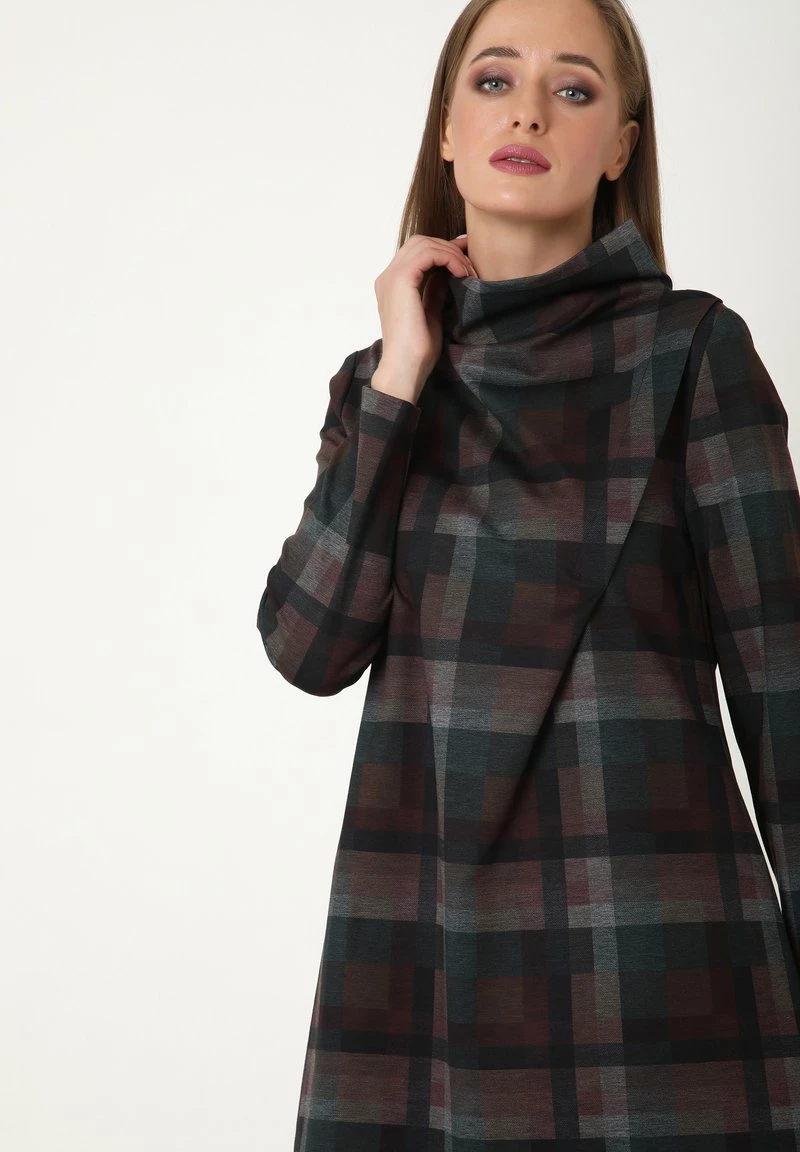 Presa π Madam-T Donna ALLTAGSKLEID LEELINA - Vestito Estivo - Grün, Braun π - immagine 5