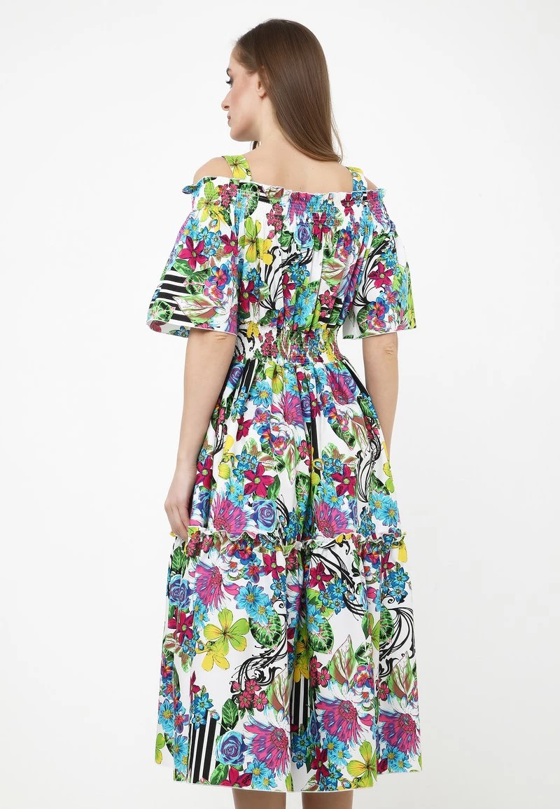 Vendita all'ingrosso π€© Madam-T Donna FERANA - Vestito Estivo - Weiß, Hellblau π― - immagine 3