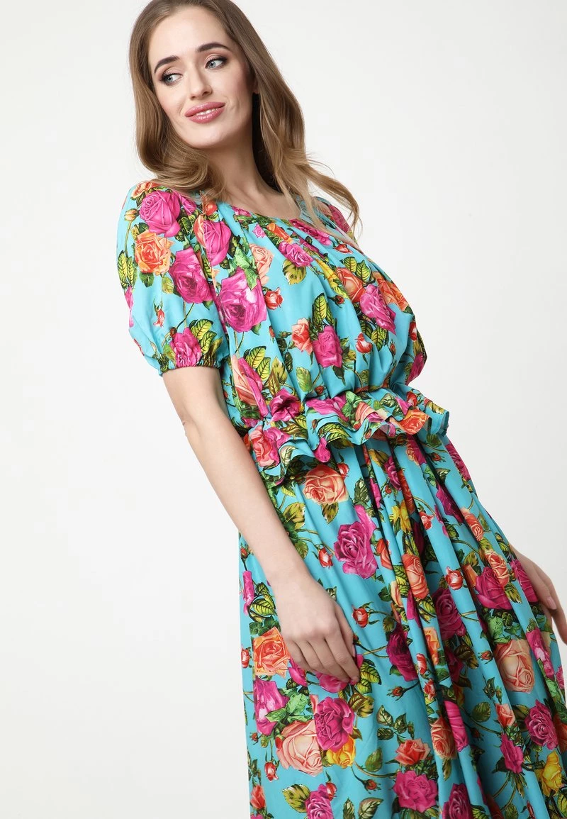 Buono π Madam-T Donna Vestito Estivo - Aqua Himbeere π - immagine 5