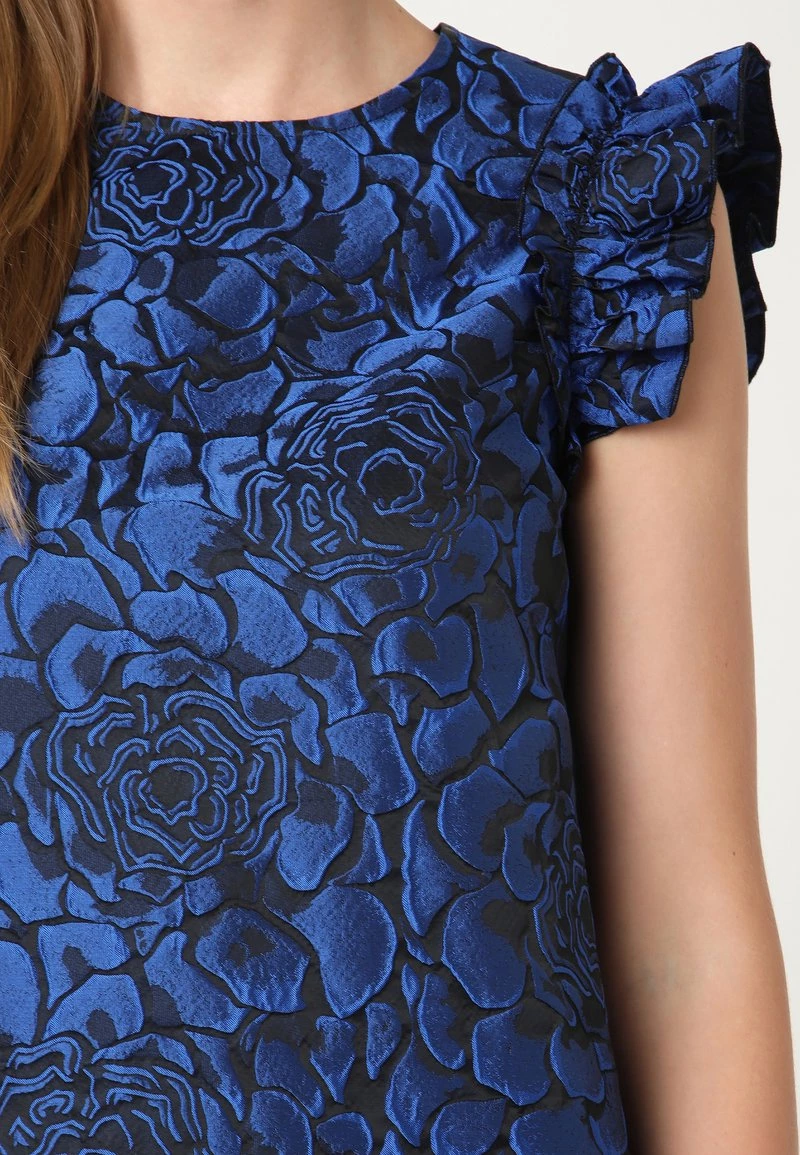 Offerte π Madam-T Donna ALLTAGS GRETA - Vestito Elegante - Schwarz, Indigo π - immagine 7