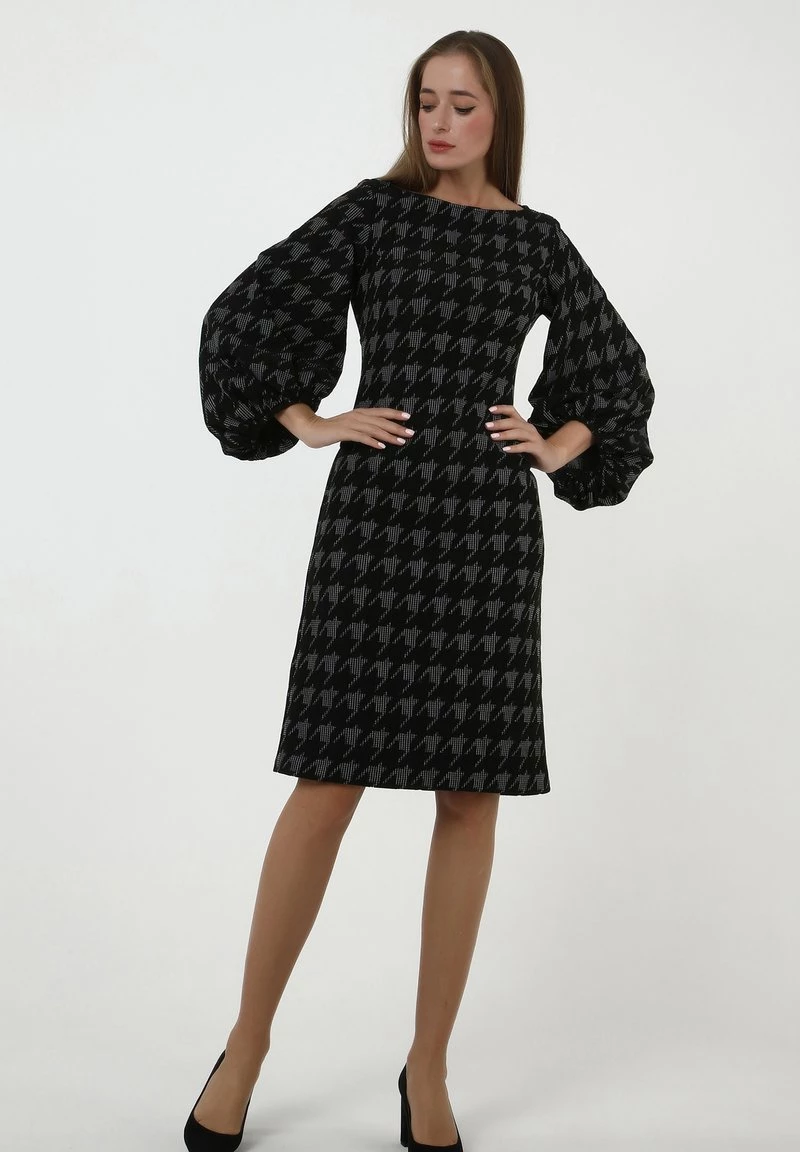 Vendita lampo π Madam-T Donna ULANA - Vestito Estivo - Schwarz/weiß π - immagine 8