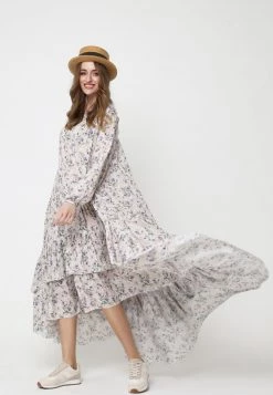 Miglior offerta π Madam-T Donna ANINA - Vestito Estivo - Grau, Khaki π₯