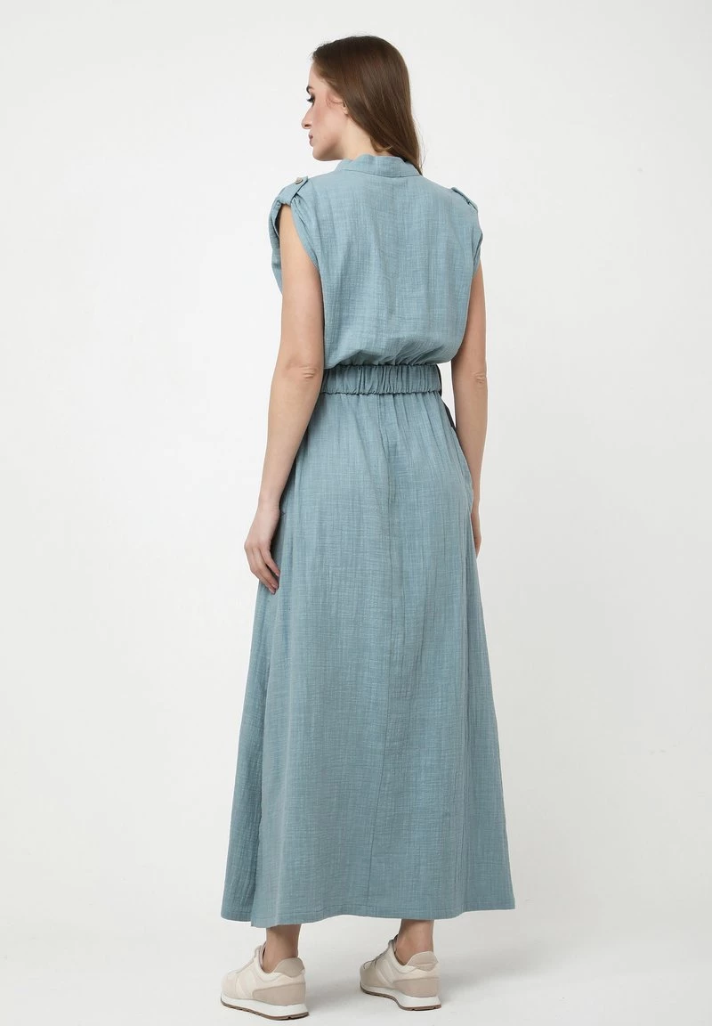 Vendita calda π Madam-T Donna LUSIA - Abito A Camicia - Grau Blau π - immagine 3