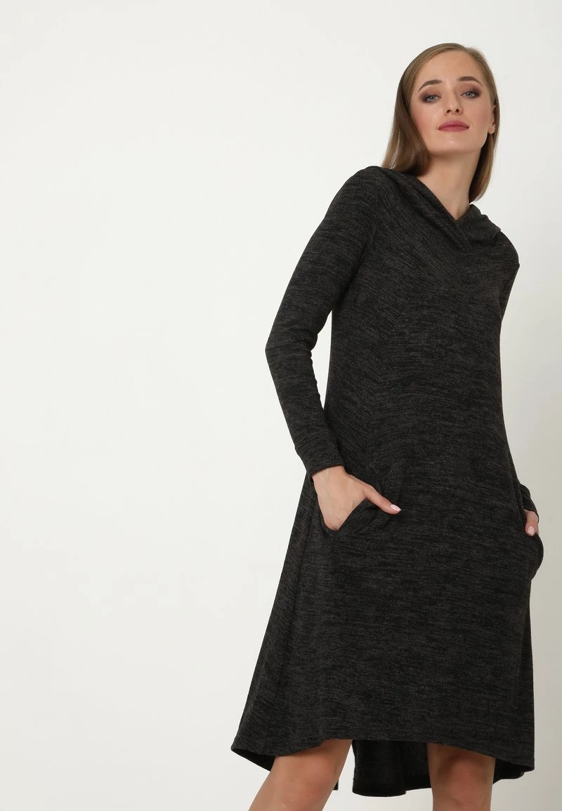 Nuovo di zecca π Madam-T Donna Abito In Maglia - Schwarz βοΈ