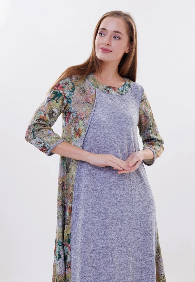 Migliore vendita π Madam-T Donna DAYANA - Vestito Lungo - Oli Olite, Grün π - immagine 4