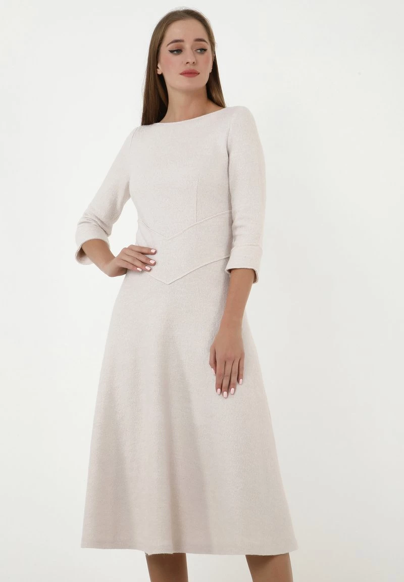 Miglior offerta π Madam-T Donna YANNA - Vestito Di Maglina - Creme π₯ - immagine 8